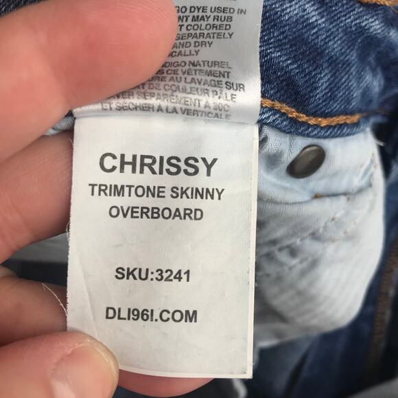 DL1961 Chrissy Trimtone Skinny Crop Womens 32 Medium Blue Professionally Altered - Picture 7 of 12